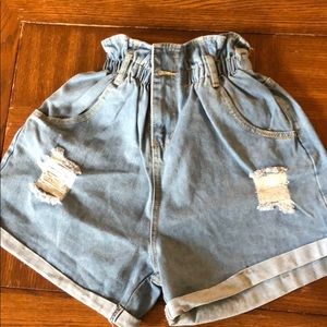 Jean shorts - high waisted